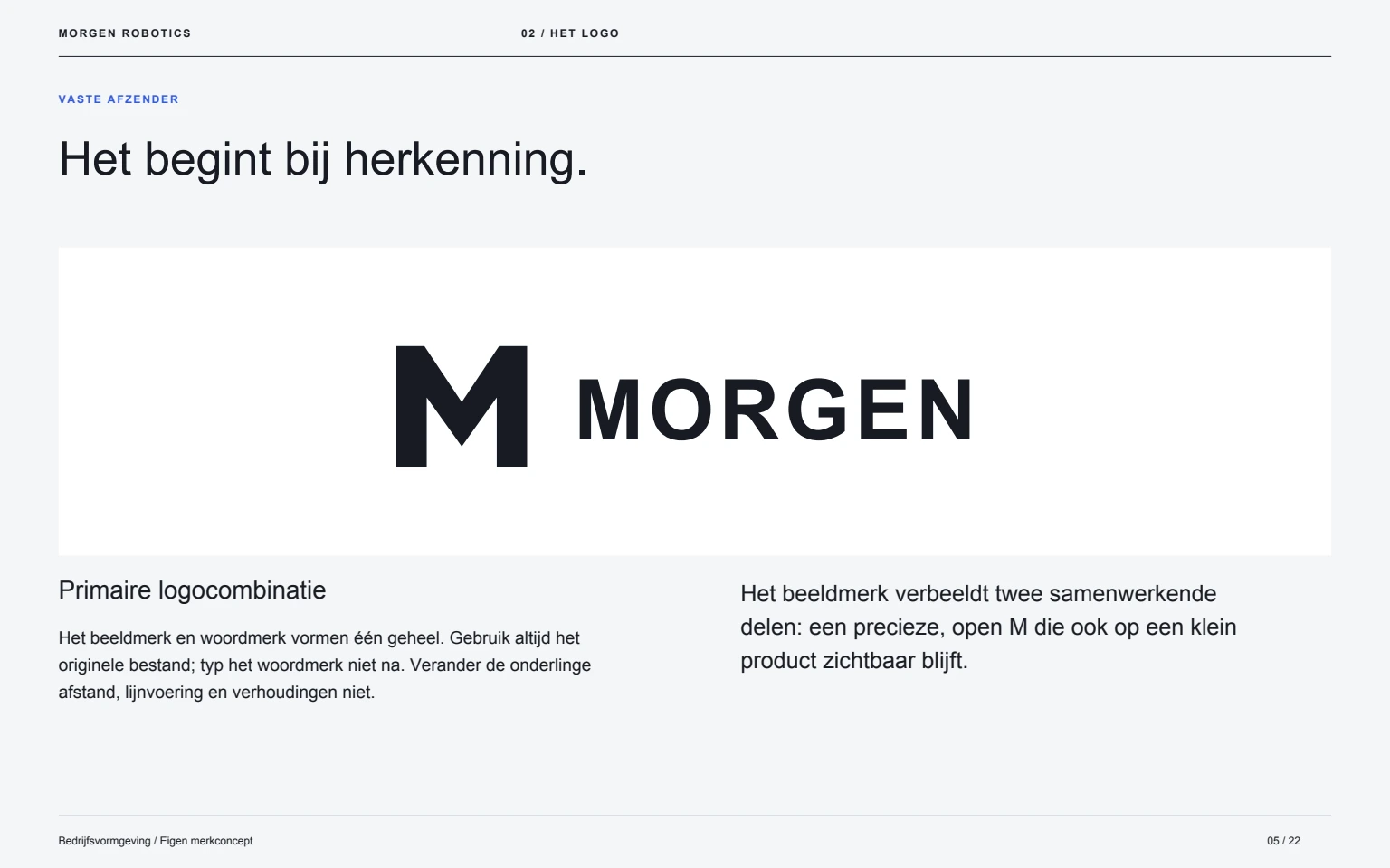 MORGEN Robotics: Beeldmerk en woordmerk